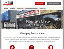 Tablet Screenshot of cor-dent.com